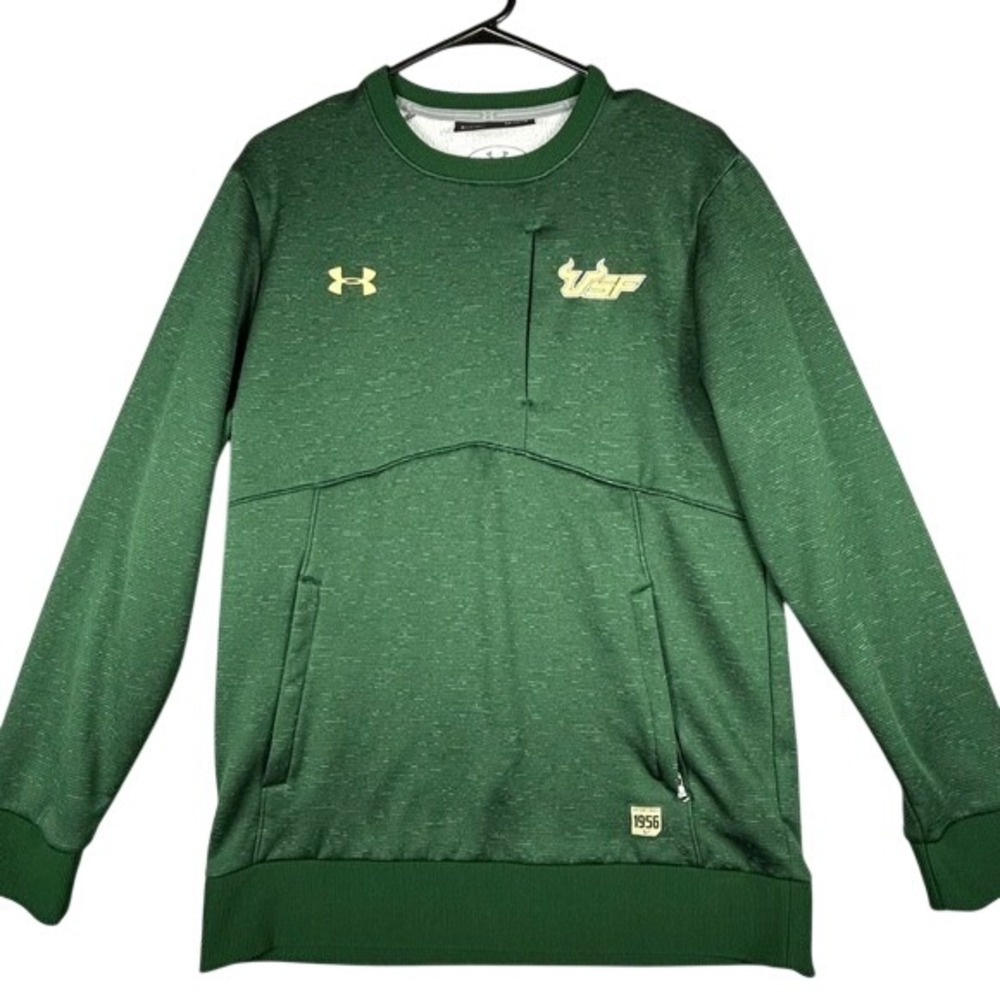 Under Armour USF Bulls Green‎ Crewneck Sweatshirt Pullover Size Small